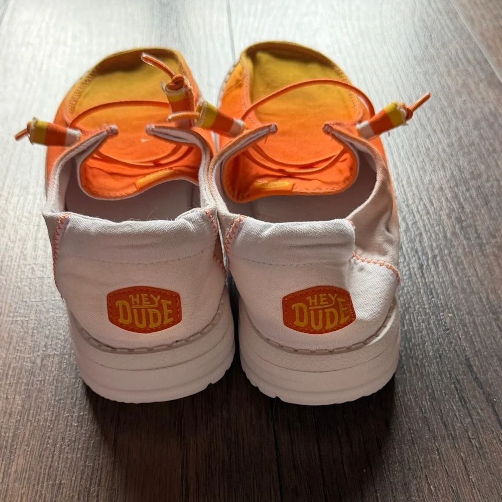 Hey Dude Women's Orange Gradient Moccasins - Picture 3 of 5